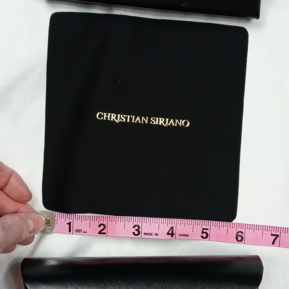 Christian Siriano3 piece glasses cases with one glasses wipe